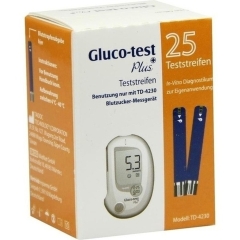 Gluco-Test Plus Blutzuckerteststreifen - (25 St) - PZN...
