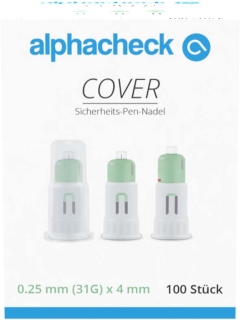 Alphacheck Cover Sicherheits-Pen-Nadeln 31 Gx4 Mm - (100 St) - PZN 16840191