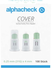 Alphacheck Cover Sicherheits-Pen-Nadeln 31 Gx4 Mm - (100...
