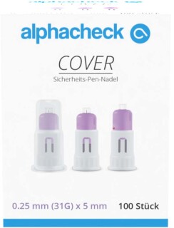 Alphacheck Cover Sicherheits-Pen-Nadeln 31 Gx5 Mm - (100 St) - PZN 16840216