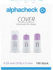 Alphacheck Cover Sicherheits-Pen-Nadeln 31 Gx5 Mm - (100...