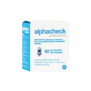 Alphacheck Professional Blutzuckerteststreifen - (50 St) - PZN 09208529