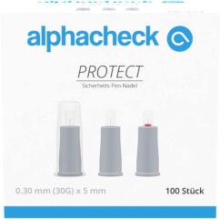 Alphacheck Protect Sicherheits-Pen-Nadel 30 Gx5 Mm - (100...