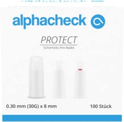 Alphacheck Protect Sicherheits-Pen-Nadel 30 Gx8 Mm - (100...