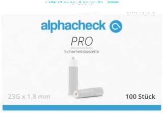 Alphacheck Pro Sicherheitslanzetten 23 Gx1,8 Mm - (100 St) - PZN 16840311