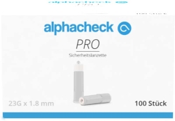Alphacheck Pro Sicherheitslanzetten 23 Gx1,8 Mm - (100...