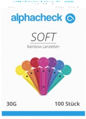 Alphacheck Soft Rainbow Lanzetten 30 G - (100 St) - PZN...