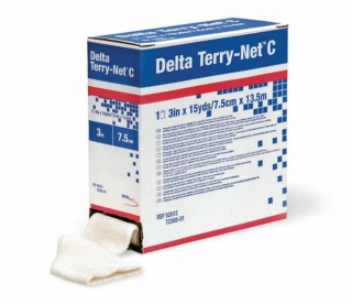 Delta Terry-Net C Frotteeschl. Bw 5Cmx13.7M Weiß - (1 St) - PZN 00855428