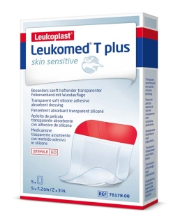 Leukomed T Plus Skin Sensitive Steril 5X7.2Cm - (5 St) - PZN 15862888