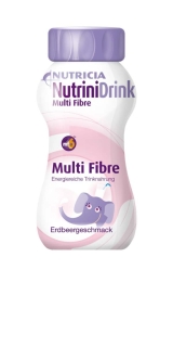 Nutrinidrink Multifibre Erdbeergeschmack - (32X200 ml) - PZN 06327498