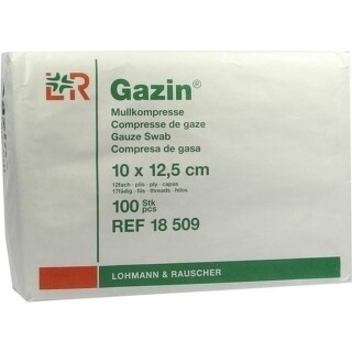 Gazin Kompresse 10X12.5Cm 12Fach Op - (100 St) - PZN 03959447