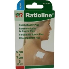 Ratioline Aqua Duschpflaster Plus 5X7Cm Steril - (5 St) -...