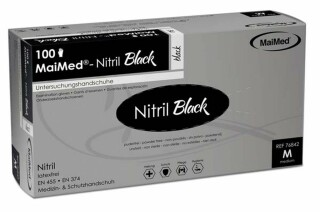 Maimed Nitril Black Pf M - (100 St) - PZN 08076842