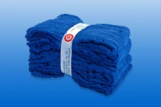 Bauchtuch Einweg 45X45Cm 4-Fach Blau - (20 St) - PZN 01465333