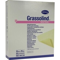 Grassolind Salbenkompressen Steril 10X10Cm - (50 St) -...