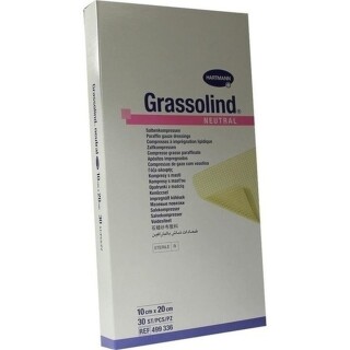 Grassolind Salbenkompressen Steril 10X20Cm - (30 St) - PZN 03245676