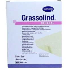 Grassolind Salbenkompressen Steril 5X5Cm - (10 St) - PZN...