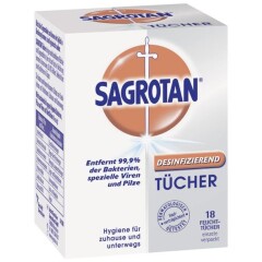 Sagrotan Desinfektionstücher - (18 St) - PZN 04041906