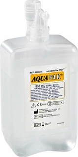 Aquapak Sterilwasser 650Ml Ohne Anfeuchtungs-Adapt - (10X650 ml) - PZN 01148874