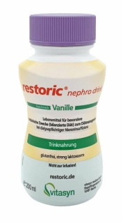 Restoric Nephro Drink Vanille - (24X200 ml) - PZN 12343490