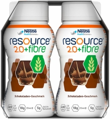 Resource 2.0+Fibre Schoko - (6X4X200 ml) - PZN 20042839