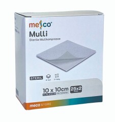 Meco Mulli 10X10Cm S 8F - (25X2 St) - PZN 19398726